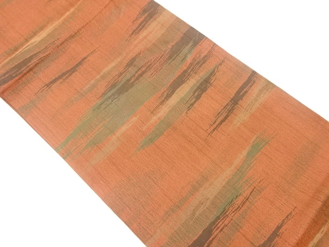 霞模様織出し袋帯